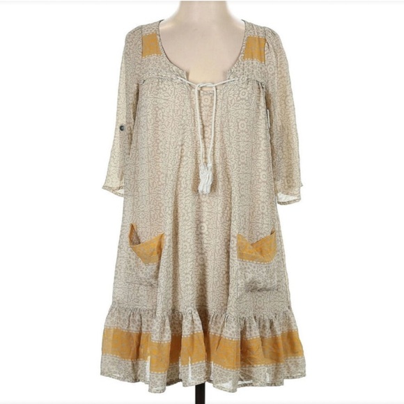 Free People Penny Lane Boho Mini Shift Dress - Picture 3 of 7